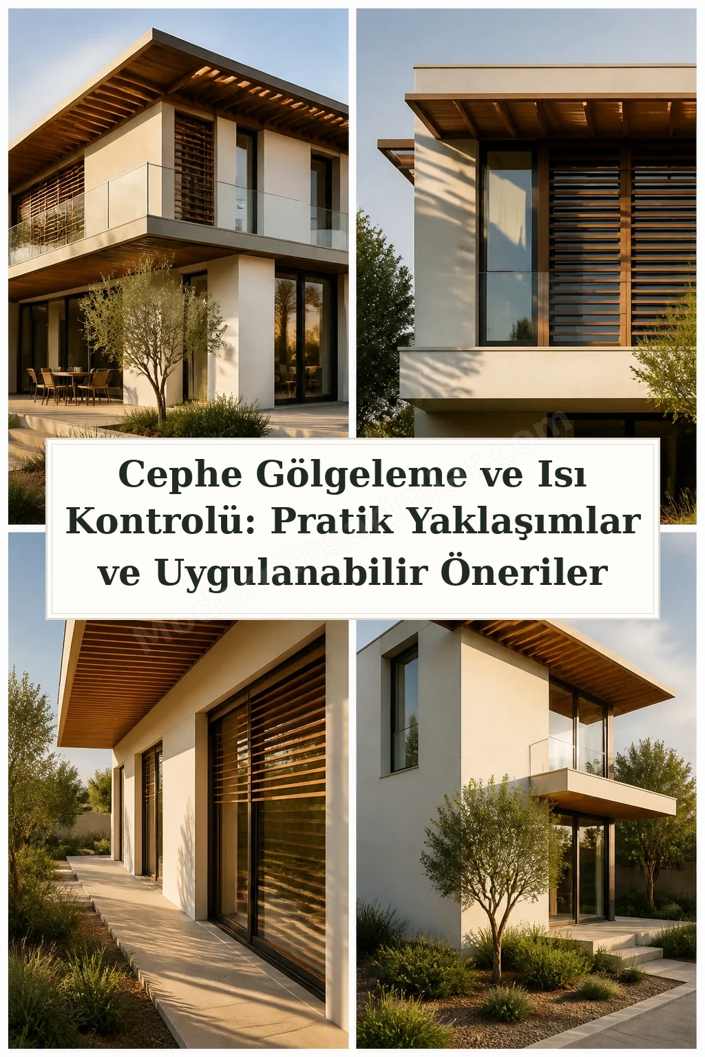 Cephe Gölgeleme ve Isı Kontrolü: Pratik Yaklaşımlar ve Uygulanabilir Öneriler için dört tasarım fikri