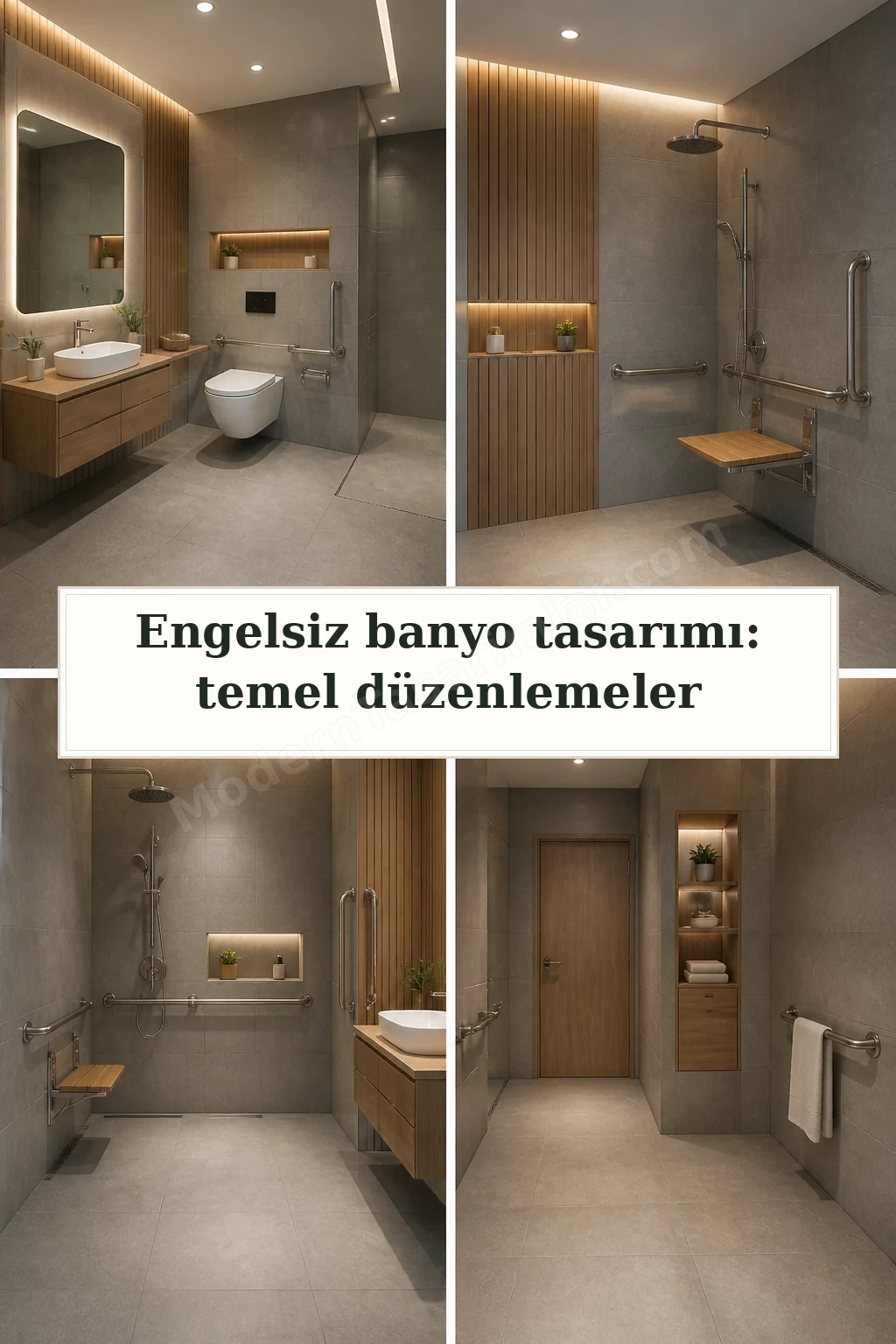 Engelsiz banyo tasarımı: temel düzenlemeler için dört tasarım fikri