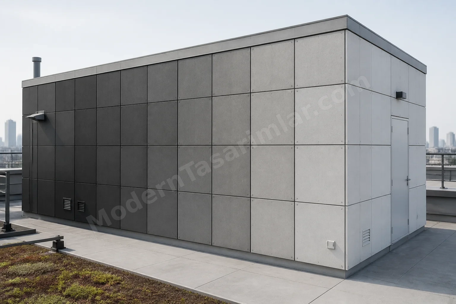 GRC panellerde entegre pigmente dayalı ton geçişi