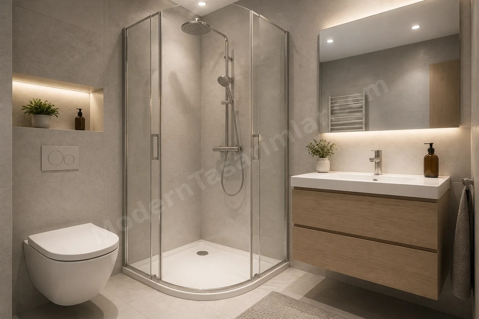 Kompakt banyo detay görseli