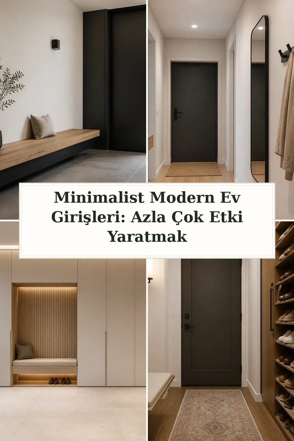 Minimalist Modern Ev Girişleri: Azla Çok Etki Yaratmak için dört tasarım fikri