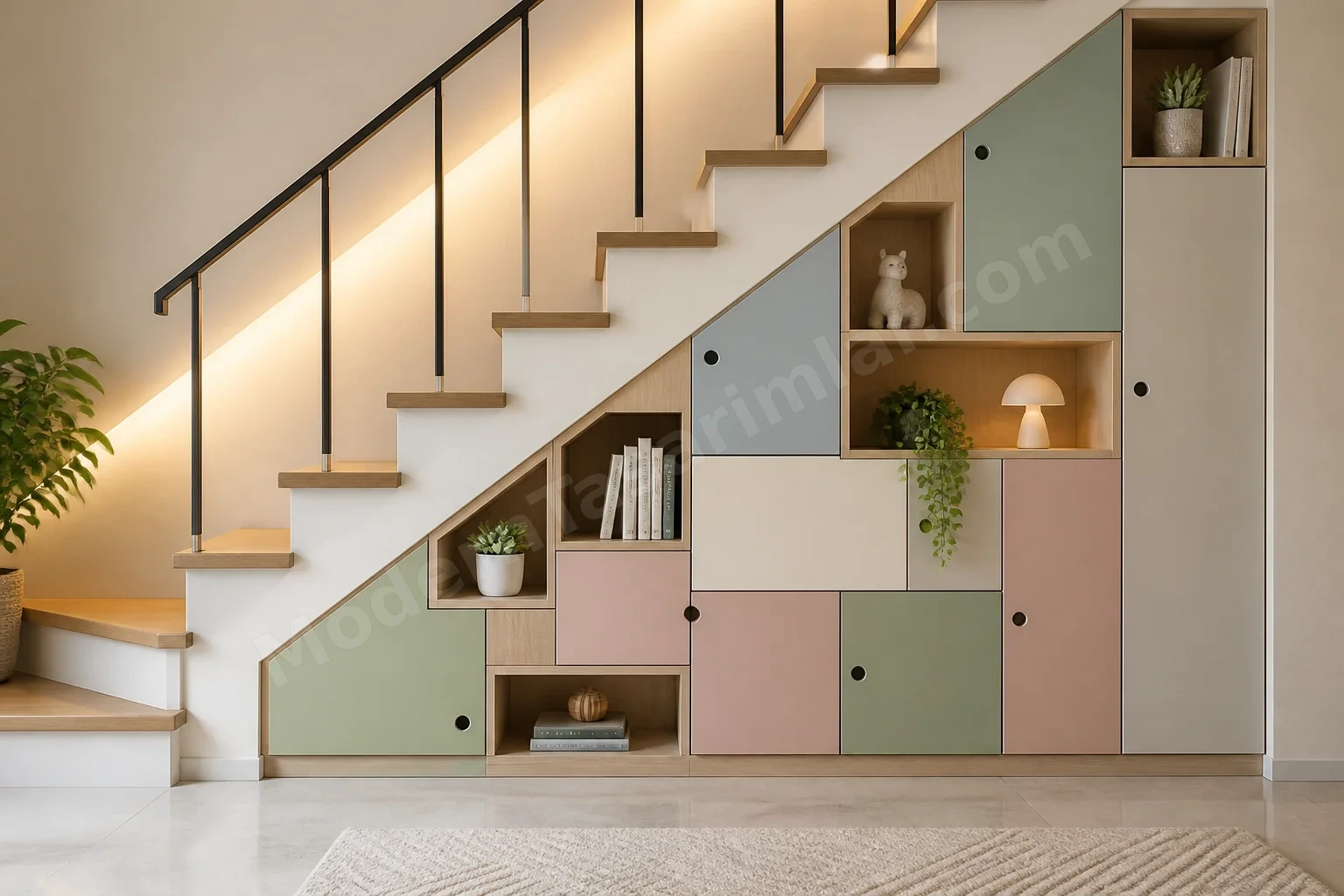 Pastel modüler küpler