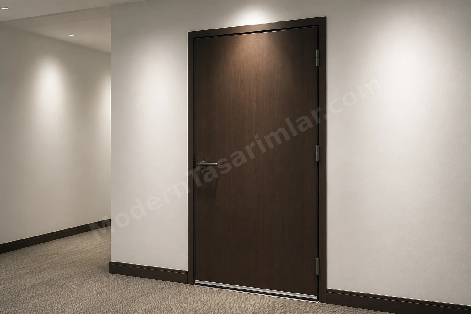 Perimetre contalı akustik kapı detayı