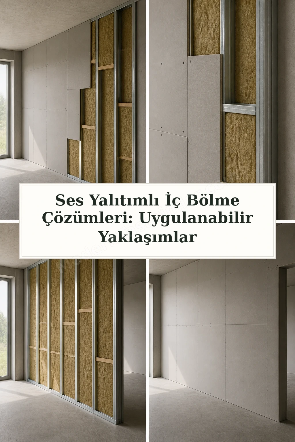 Ses Yalıtımlı İç Bölme Çözümleri: Uygulanabilir Yaklaşımlar için dört tasarım fikri