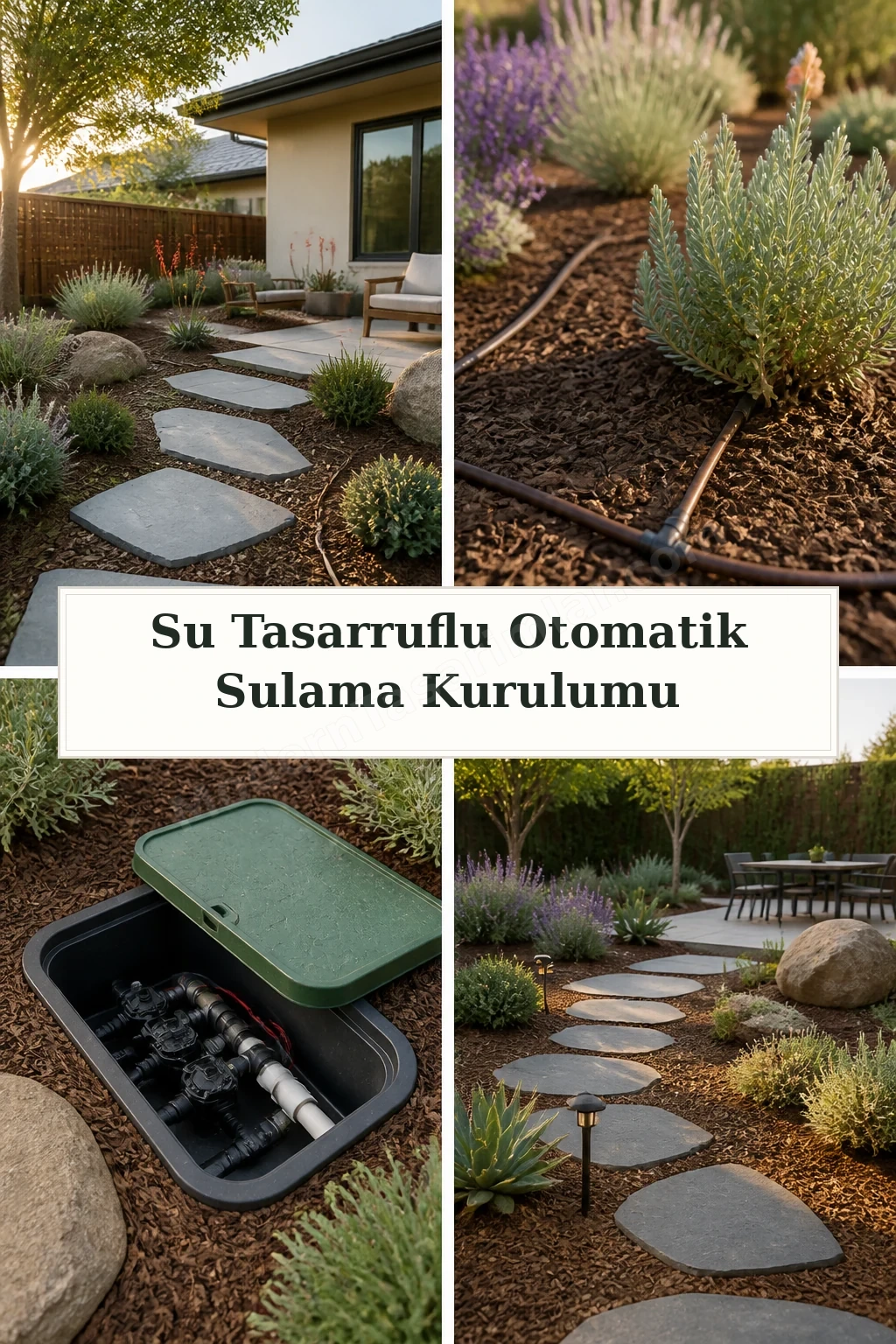 Su Tasarruflu Otomatik Sulama Kurulumu için dört tasarım fikri